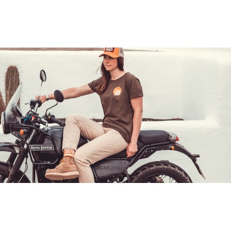 T-Shirt kurzarm Rundhals Baumwolle Ride & Shine - Wildust Sisters