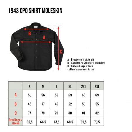 Hemd 1943 CPO Shirt Moleskin dark red - Pike Brothers