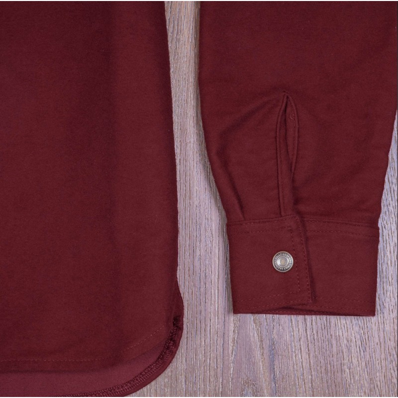1943 CPO Shirt Moleskin dark red - Pike Brothers