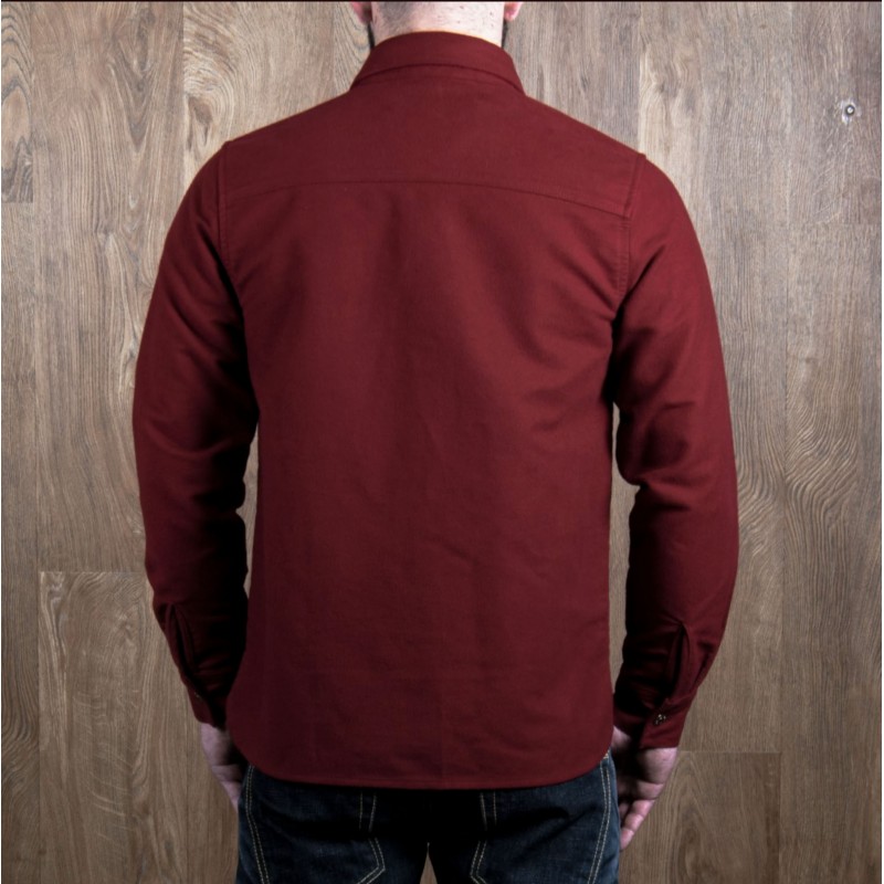 Hemd 1943 CPO Shirt Moleskin dark red - Pike...