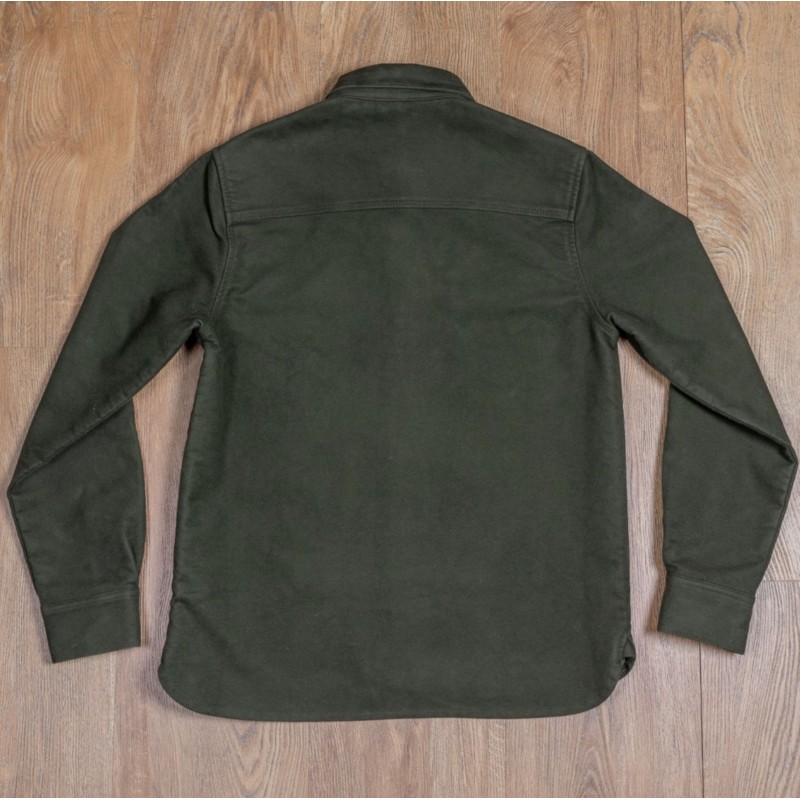 Chemise 1943 CPO Shirt Moleskin green moss -...