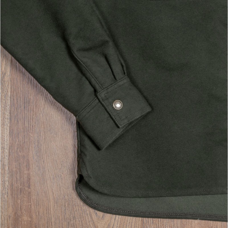 1943 CPO Shirt Moleskin green moss - Pike Brothers