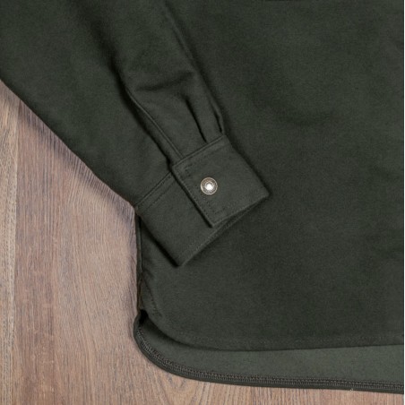 Hemd 1943 CPO Shirt Moleskin green moss - Pike Brothers