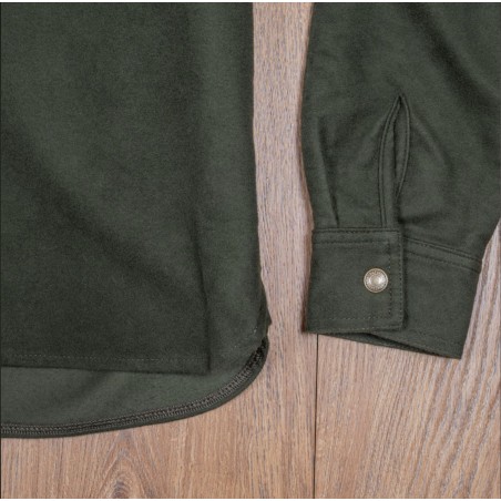 Chemise 1943 CPO Shirt Moleskin green moss - Pike Brothers