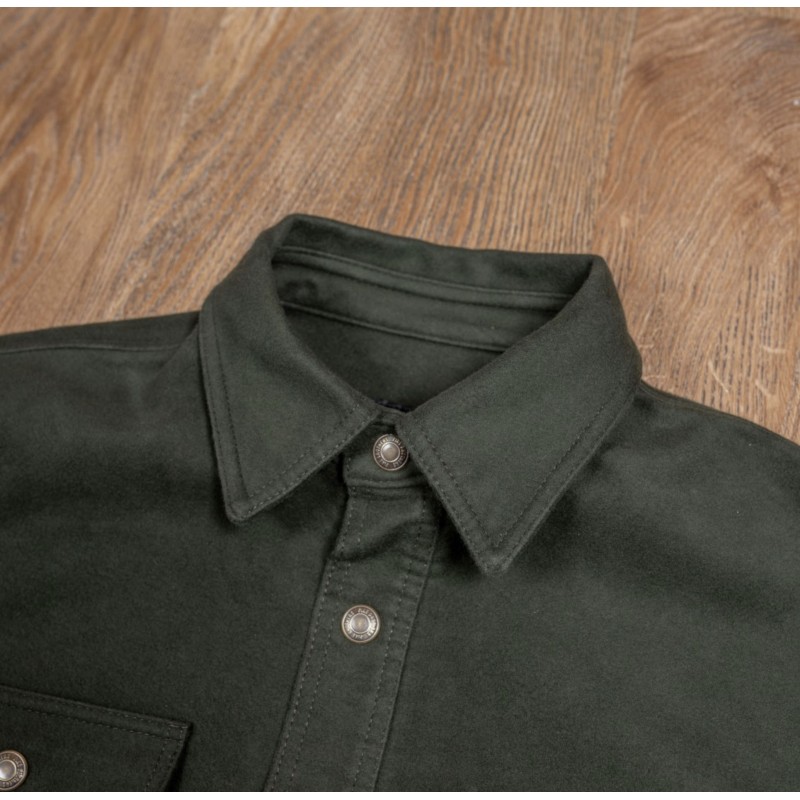 Hemd 1943 CPO Shirt Moleskin green moss - Pike...