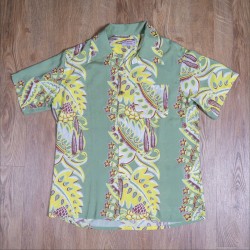 Hawaiihemd Seide 1947 Albert Shirt Lanai Green - Pike... 2