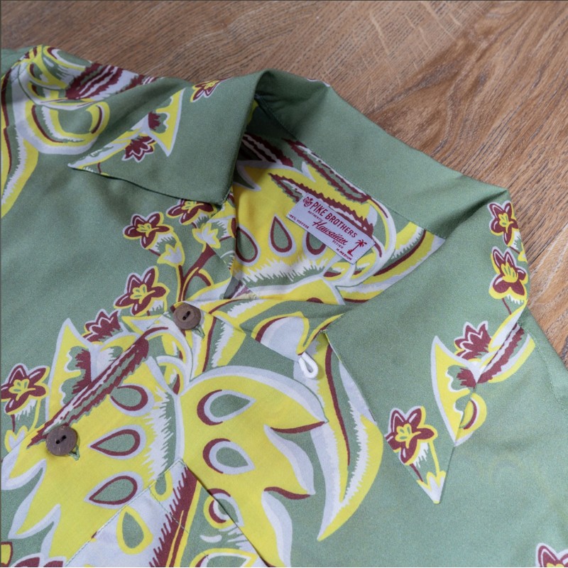 Hawaiiaans zijden hemd 1947 Albert Shirt Lanai...