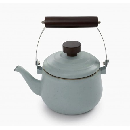 Theepot van geëmailleerd staal muntkleur – Barebones Living