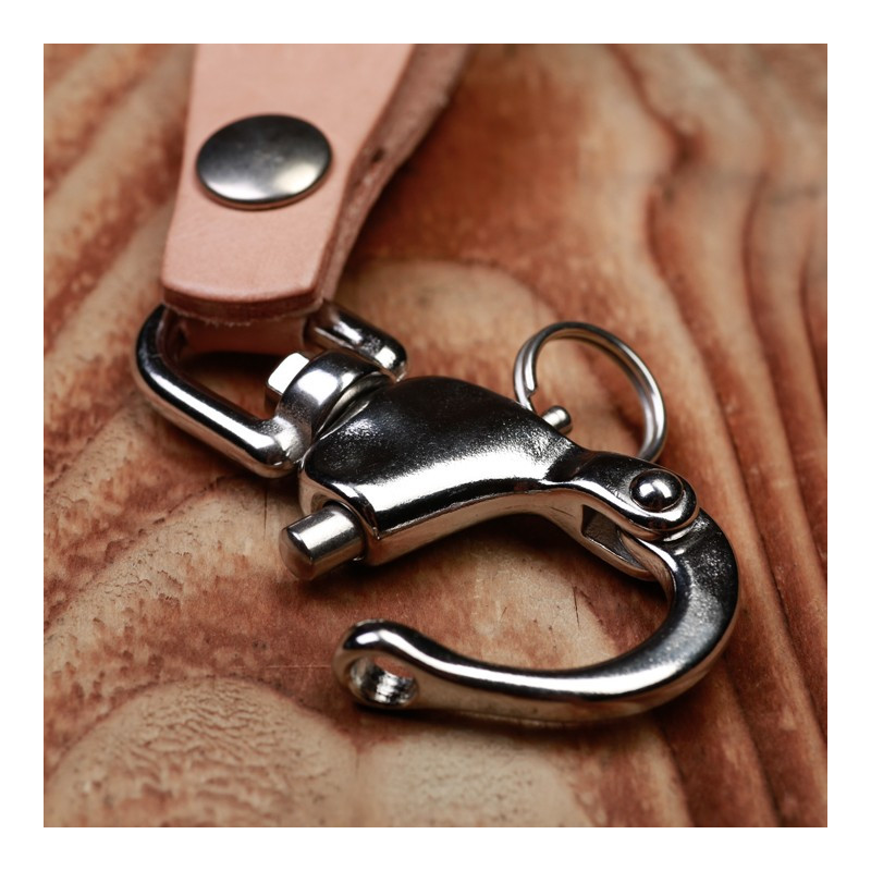 Schlüsselanhänger Leder Natur - 1965 Key Hanger Natural