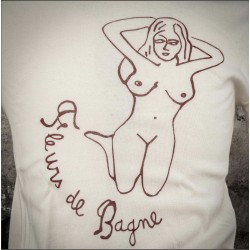 Natural Cotton Tubular T-Shirt "Femme Nue" - Fleurs de Bagne 2