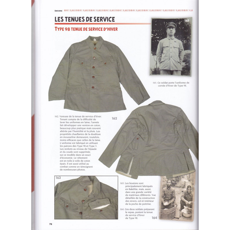 HEITAI, Uniformes, équipements, matériel personnel du fantassin japonais 31-45