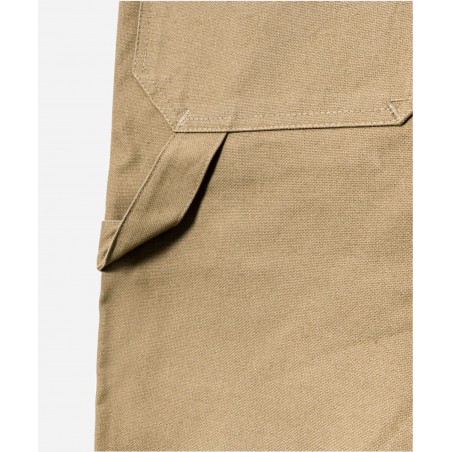 THE «BILLIE» WOMEN'S DUNGAREES TAN CANVAS - L'OUVRIERE MODERNE