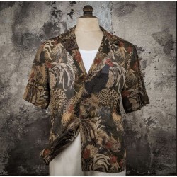 "COCORICO" HAWAIIAN SHIRT - Fleurs de Bagne