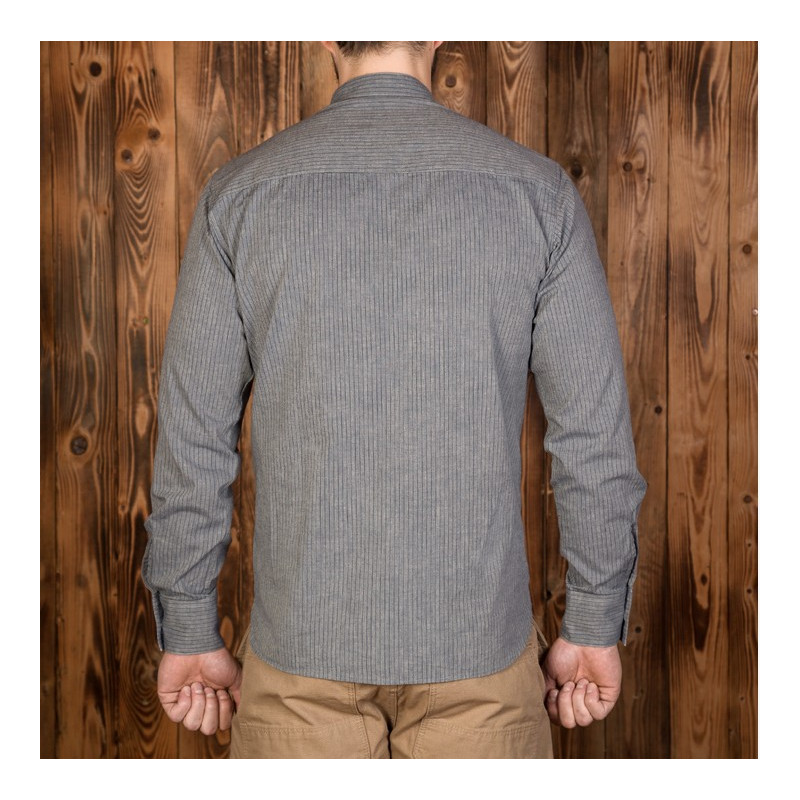 1923 Buccaneer Shirt in Grey Stripes