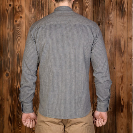 1923 Buccaneer Shirt in Grey Stripes