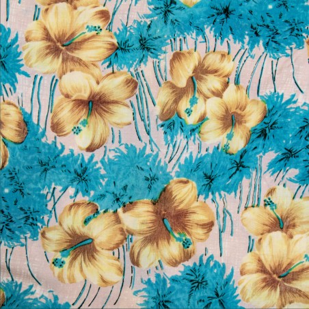 Hawaiiaans overhemd 1937 Roamer Shirt Short sleeve Pulemoku blue - Pike Brothers