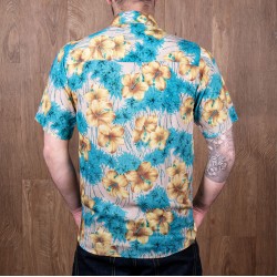 Hawaiihemd 1937 Roamer Shirt Short Sleeve Pulemoku Blue -... 2