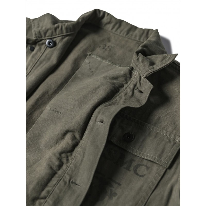 USMC P-44 HBT Utility Jacket Shirt - The...