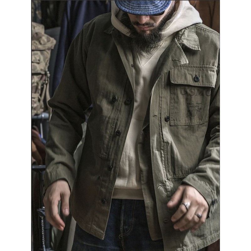 Hemd USMC P-44 HBT Utility Jacket - The Bronson...
