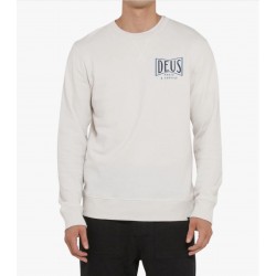 FELPA AVENUE CREW VINTAGE WHITE - Deus Ex Machina