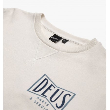 SUDADERA AVENUE CREW BLANCO VINTAGE - Deus Ex Machina