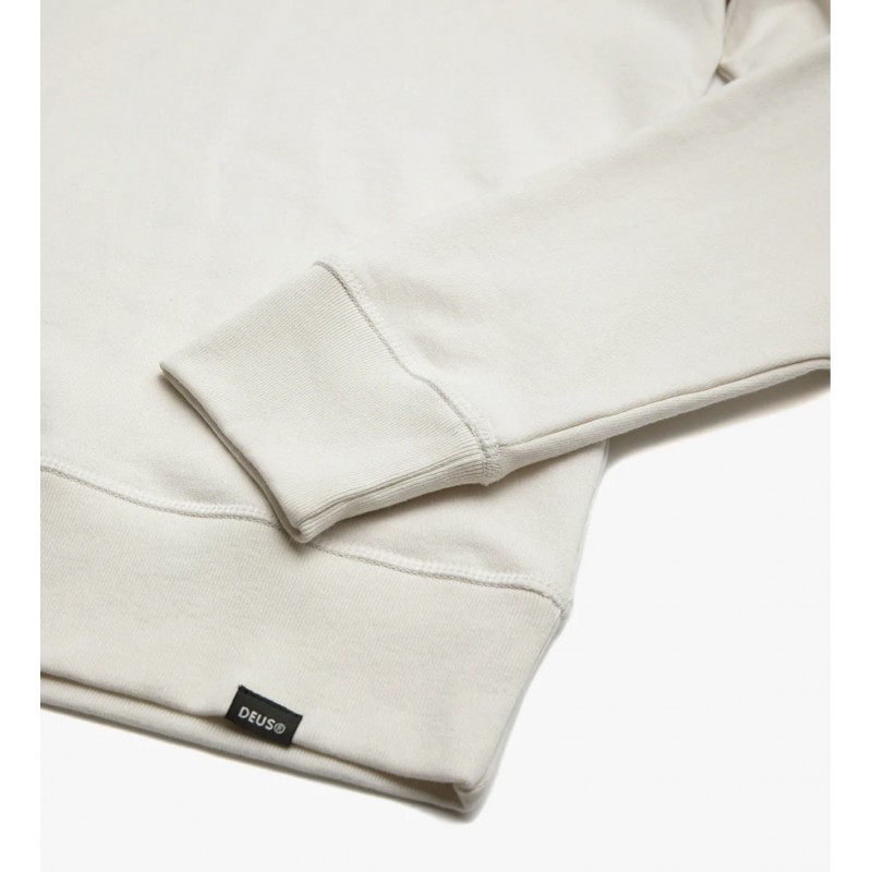 FELPA AVENUE CREW VINTAGE WHITE - Deus Ex Machina