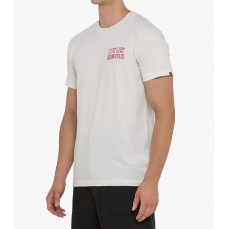 T-SHIRT COTON GOOD LUCK TEE VINTAGE WHITE - Deus Ex Machina