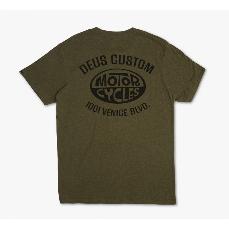T-SHIRT BAUMWOLLE CERTAIN TEE LEAF MARLE - Deus...