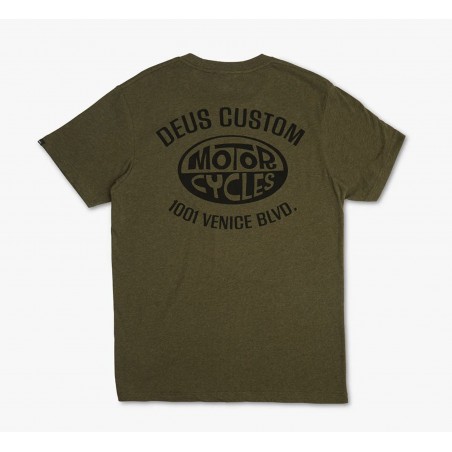 T-SHIRT KATOEN CERTAIN TEE LEAF MARLE - Deus Ex Machina