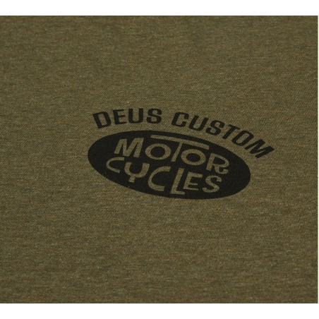 COTTON T-SHIRT CERTAIN TEE LEAF MARLE - Deus Ex Machina
