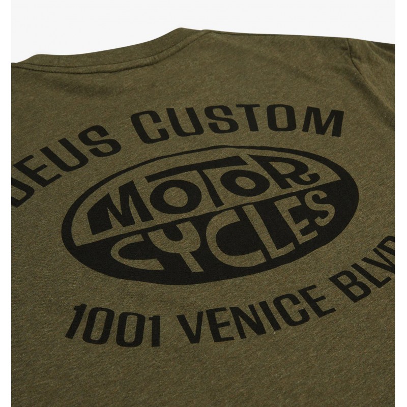 T-SHIRT BAUMWOLLE CERTAIN TEE LEAF MARLE - Deus...