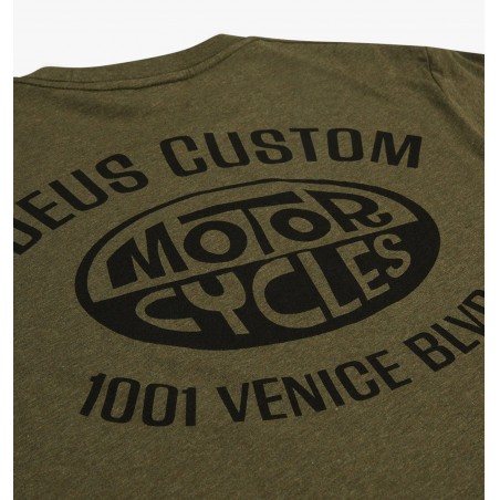 T-SHIRT KATOEN CERTAIN TEE LEAF MARLE - Deus Ex Machina