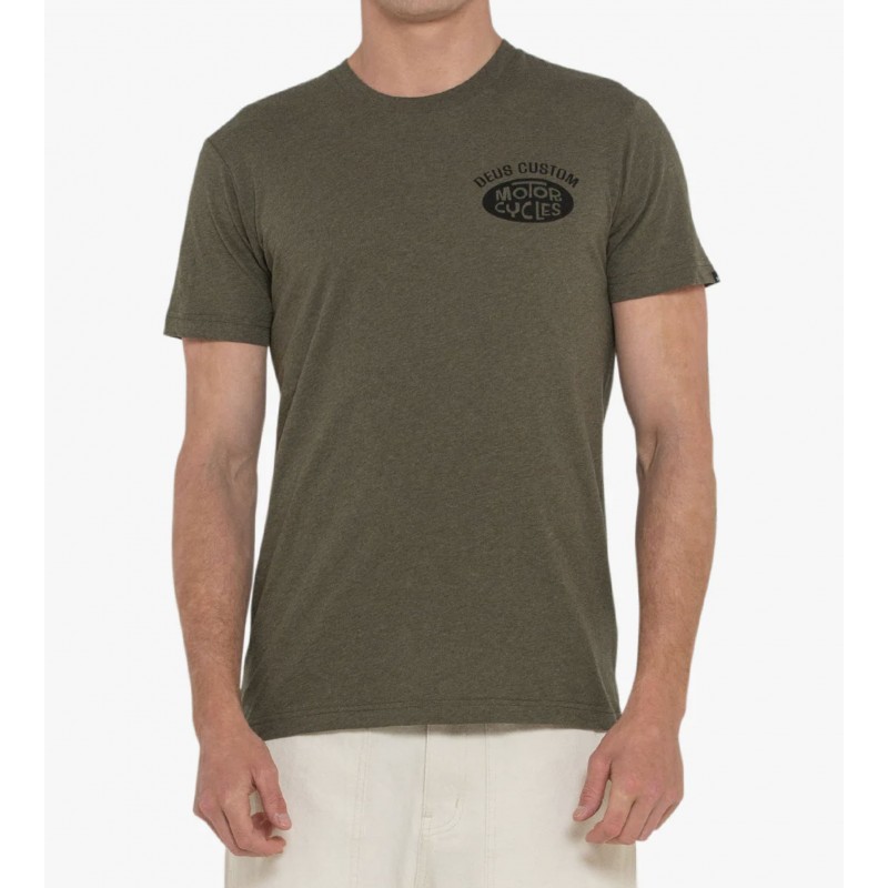 T-SHIRT BAUMWOLLE CERTAIN TEE LEAF MARLE - Deus...