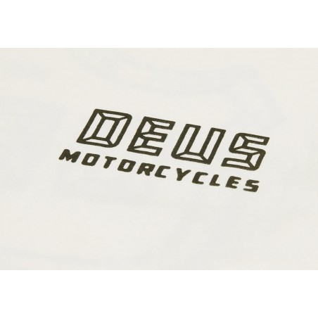 T-SHIRT KATOEN QUARTERS LONG SLEEVE TEE VINTAGE WHITE - Deus Ex Machina