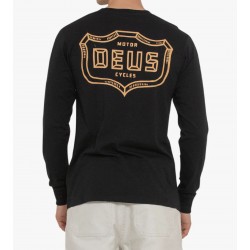 COTTON T-SHIRT QUARTERS LONG SLEEVE TEE BLACK - Deus Ex... 2
