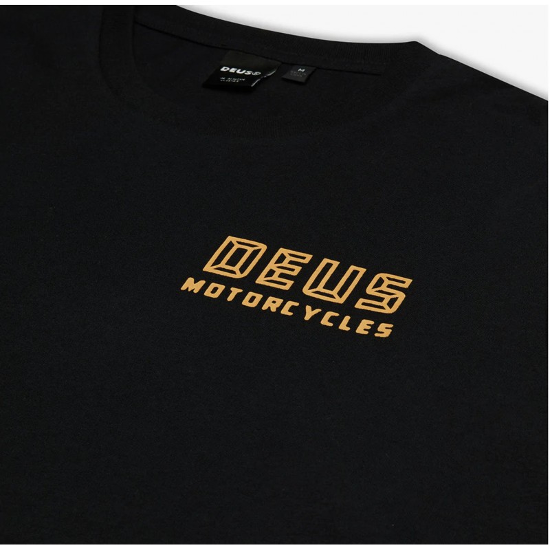 COTTON T-SHIRT QUARTERS LONG SLEEVE TEE BLACK -...