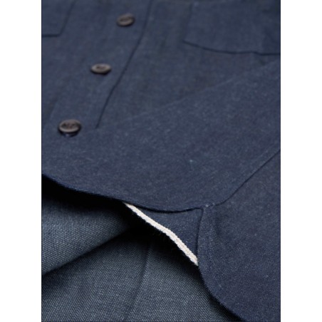 Japanese selvedge denim shirt 1937 Roamer Shirt 10oz Okayama - Pike Brothers