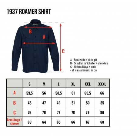 Chemise toile selvedge japonaise 1937 Roamer Shirt 10oz Okayama - Pike Brothers