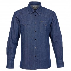 Chemise Western 1952 Rider Shirt 8oz indigo - Pike Brothers