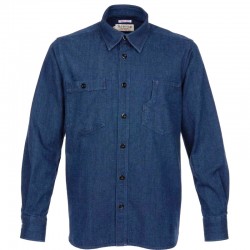 Japanese selvedge denim shirt 1937 Roamer Shirt 10oz...