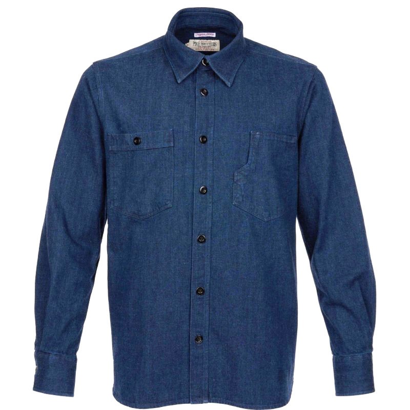 Japans selvedge-deniemhemd 1937 Roamer Shirt...