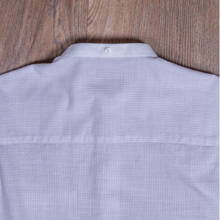Weißes Mao-Kragen-Hemd 100 % Baumwolle – 1923 Buccanoy Shirt Summerton white – Pike Brothers