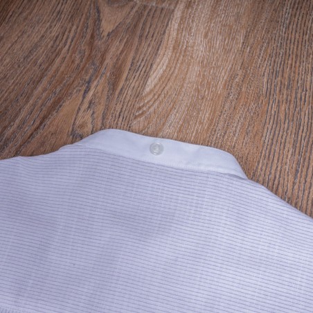 Weißes Mao-Kragen-Hemd 100 % Baumwolle – 1923 Buccanoy Shirt Summerton white – Pike Brothers