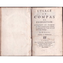 L'Usage du Compas de Proportion - M. Ozanam