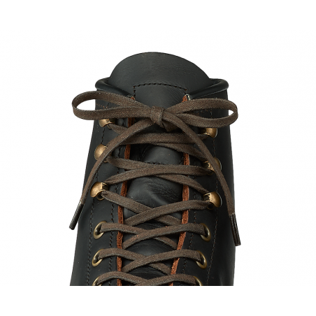Brown flat waxed cotton laces / Brown 97138 FLAT WAXED LACE 48 Inch - 122 cm Red Wing Shoes