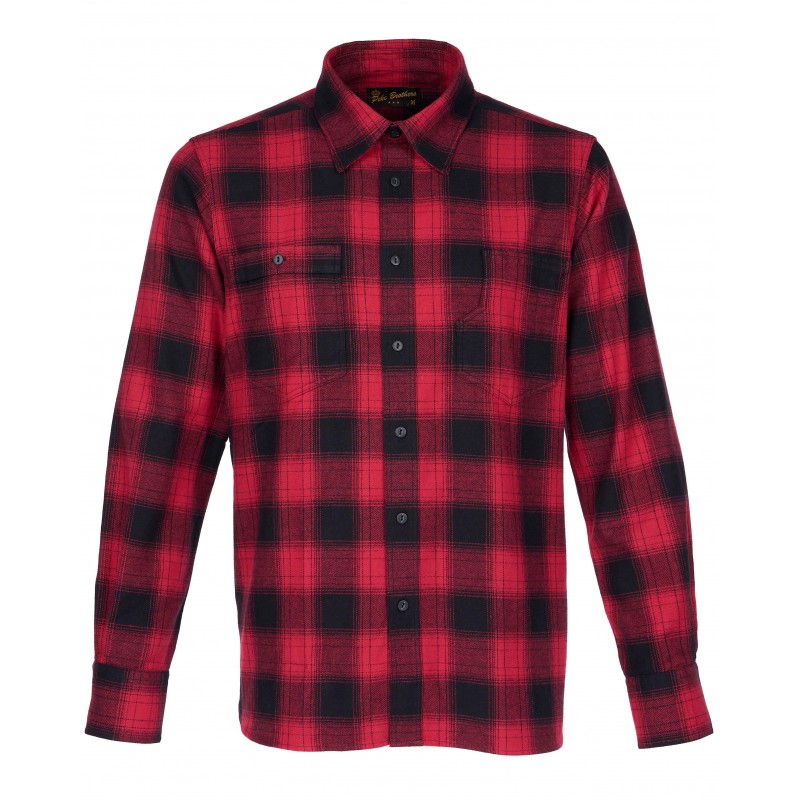 1937 Roamer Shirt red check flannel - Pike...