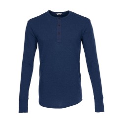 T-Shirt Henley mit Knopfleiste und langen Ärmeln...
