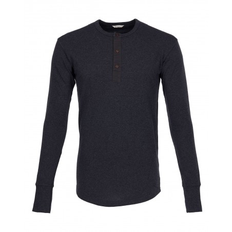 Henley long sleeve iron grey T-shirt - 1927 Henley Shirt long sleeve iron grey Pike Brothers