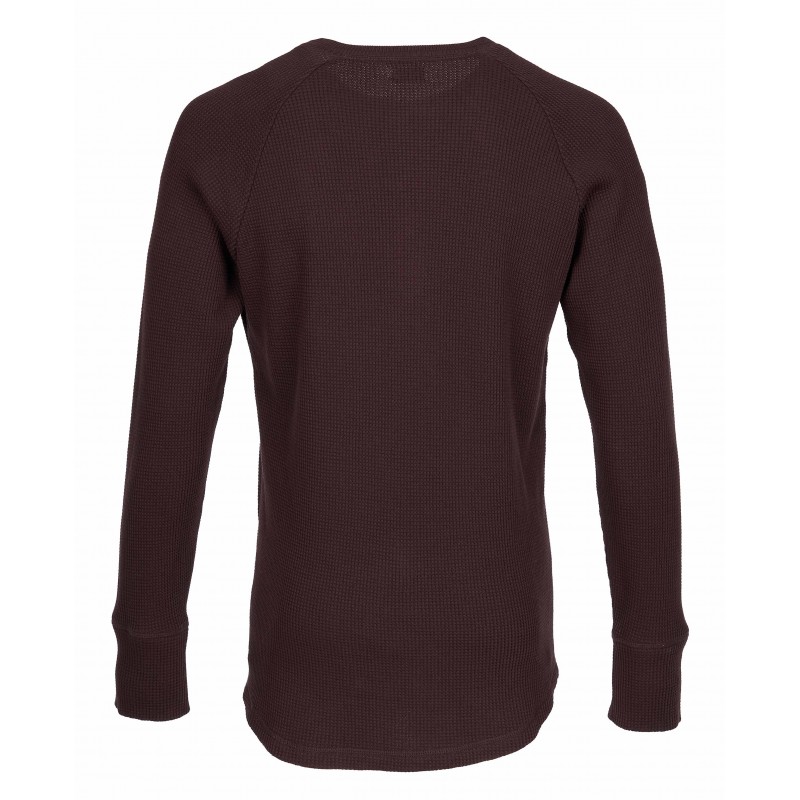 T-SHIRT HENLEY GEWAFFLE BRAUN – 1936 WAFFLE...