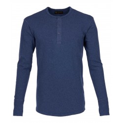 CAMISETA HENLEY 1954 Utility Shirt Long Sleeve índigo...